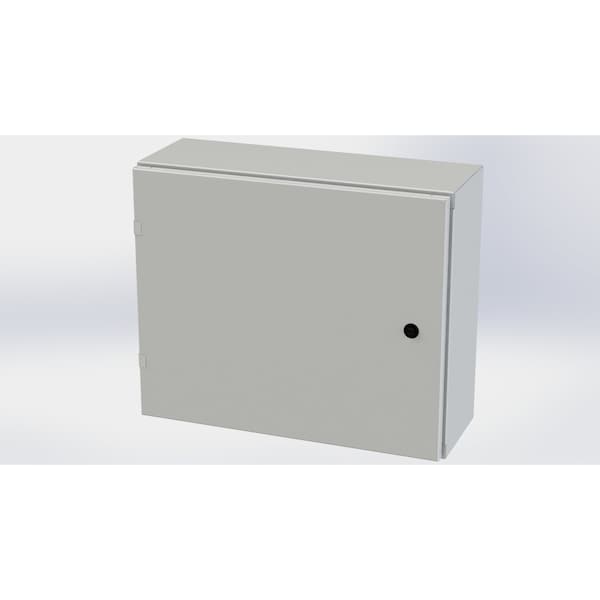 1/4 Turn Latch Electrical Enclosures, 20 in H, 8 in D, 24 in W, NEMA 3R, 4, 12, 13, Carbon Steel